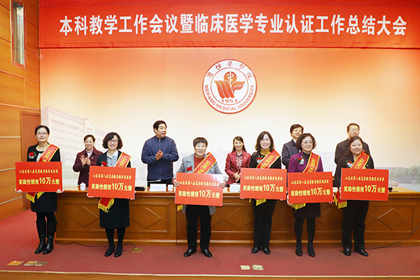 Commending teachers who won the 8th Higher Education Teaching Achievement Award of Shandong Province