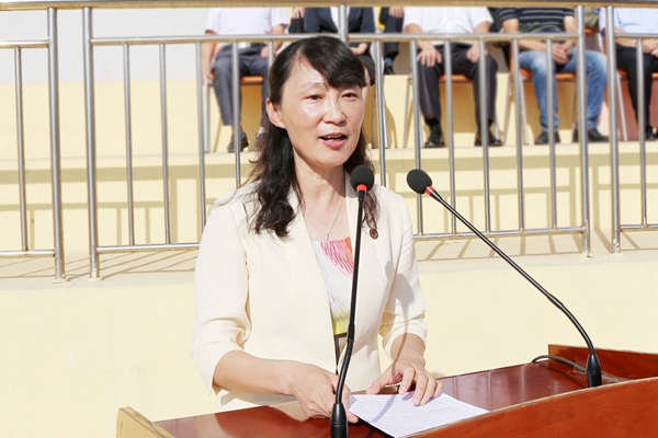 President of WFMU , Prof .Guan Yingjun delivered a warm speech